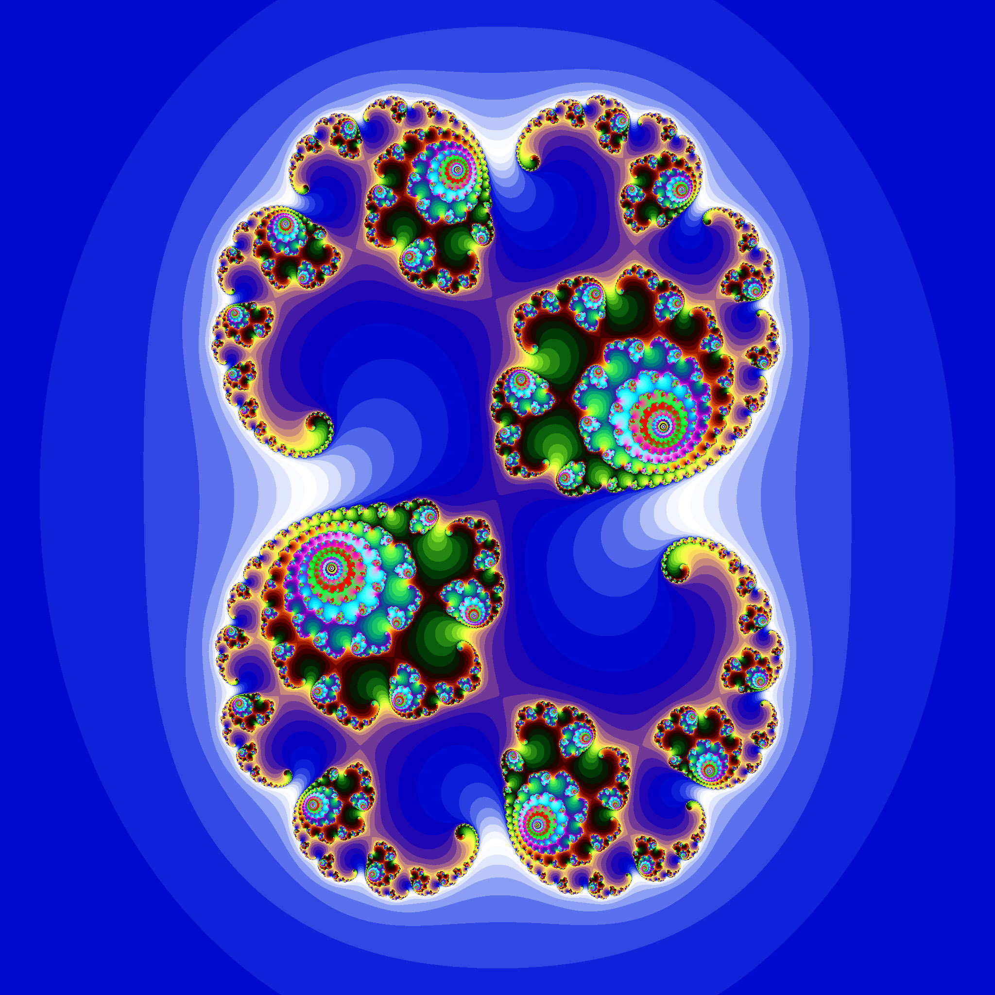 High-resolution Julia Set fractal rendering