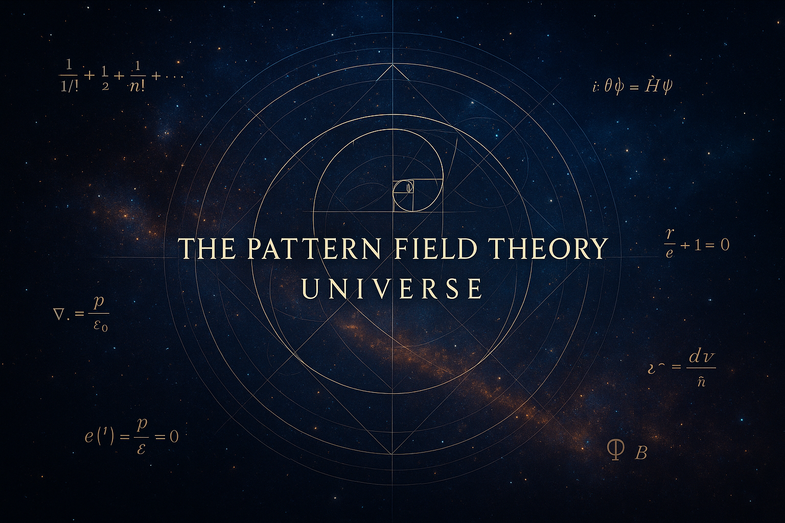 The Pattern Field Theory Universe