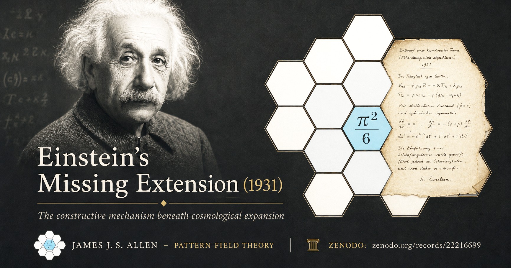 Einstein's Missing Extension 1931 - The Constructive Mechanism Beneath Cosmological Expansion