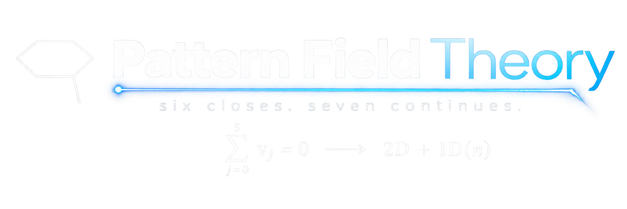Pattern Field Theory - six closes, seven continues